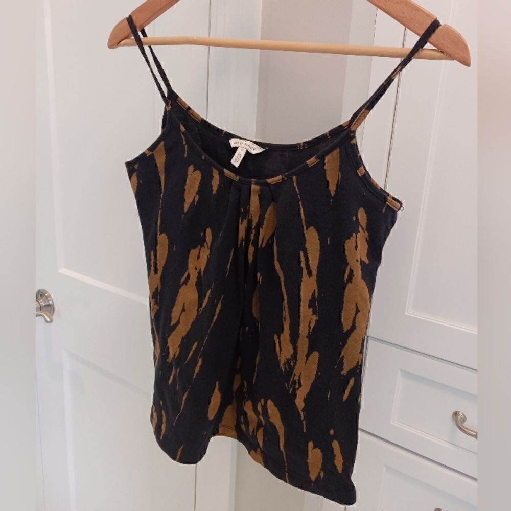 Old Navy Camisole Tank Top Cotton Navy Brown